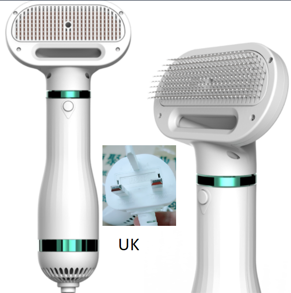 2-in-1 Dog Hair Dryer & Brush — Professional Grooming at Home