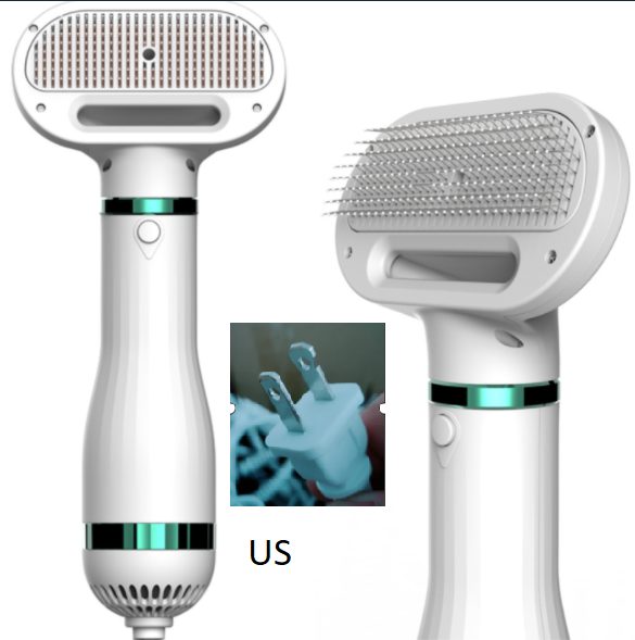 2-in-1 Dog Hair Dryer & Brush — Professional Grooming at Home