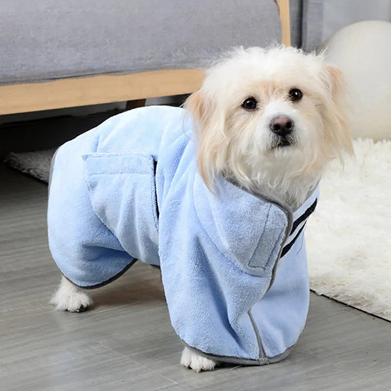 Quick-Dry Dog Bathrobe — Bath Time, Solved
