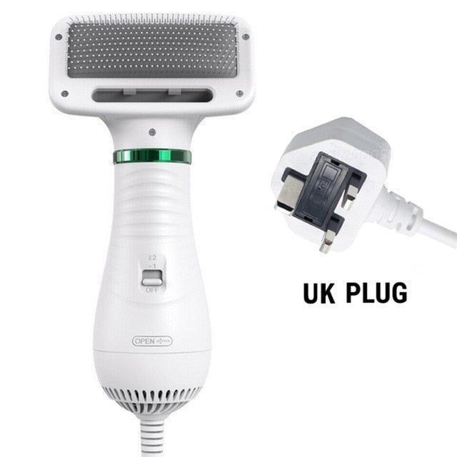 2-in-1 Dog Hair Dryer & Brush — Professional Grooming at Home
