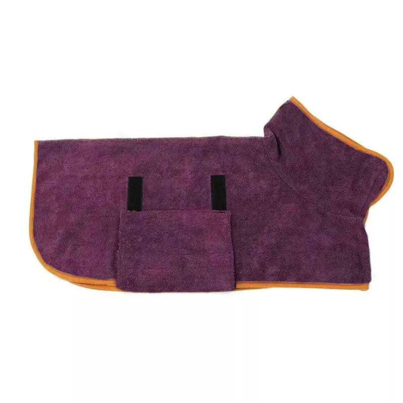 Quick-Dry Dog Bathrobe — Bath Time, Solved